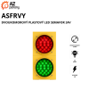 ASFRVY - dvoukomorový plastový LED semafor 24V
